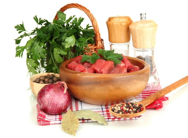 Fresh ingredients on counter